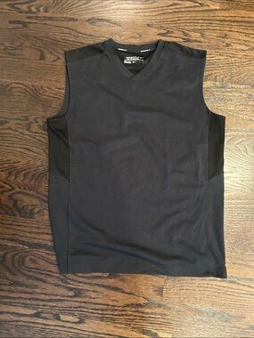 Nike Golf Dri-fit Performance Men's Black Sleeveless V-Neck Tank